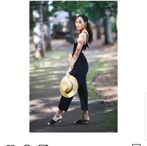 SOLDBlack Open back Ava Sky jumper Small